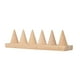thumbnail image 4 of Soporte De Anillo En Forma De Cono, Adorno Duradero De Madera Para El Hogar, Tienda Minorista, Tocador, 6 Ranuras, 4 of 5