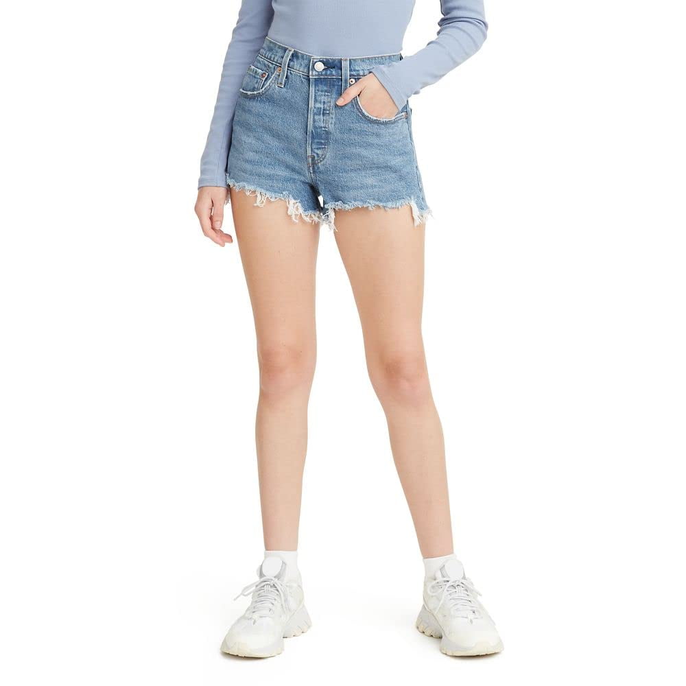 Pantalones Cortos Vaqueros Levi's 501 Original Para Mujer Jazz Solo Indigo