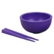thumbnail image 4 of Juego De Cubiertos En Miniatura Para Casa De Muñecas, Cuenco, Palillos, Escala 1:12, Para Niños Pequeños, Color Violeta, 4 of 5
