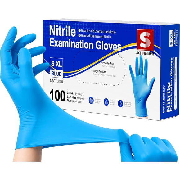Schneider Medical Exam Glove, Gloves Disposable Latex Free