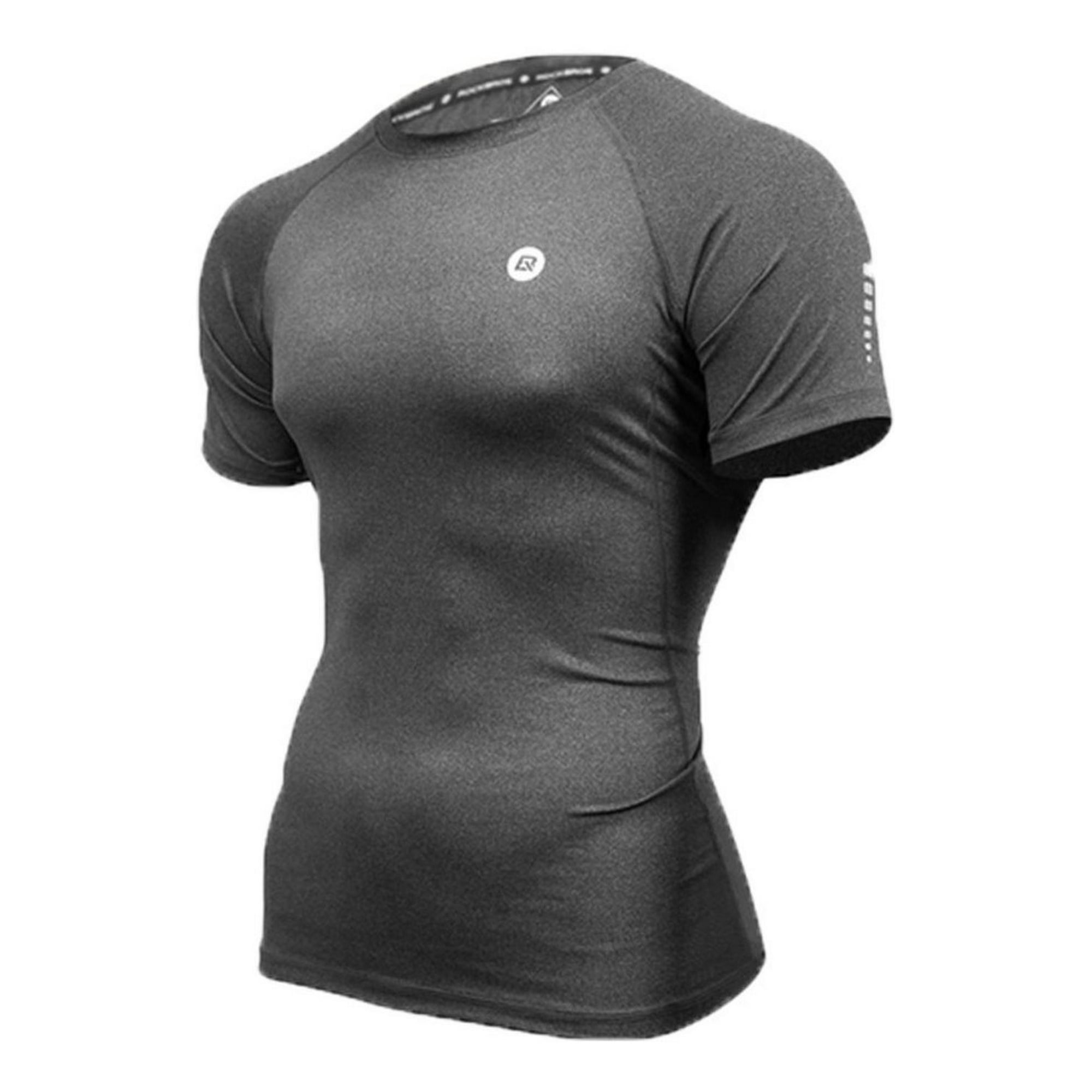Polera De Ciclismo Deportiva Hombre Rockbros Manga Corta Gris Oscuro M