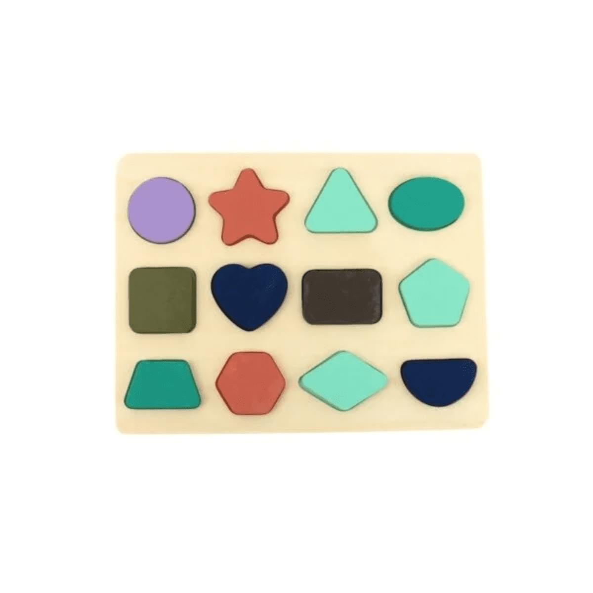 Genérico - Tabla 3d Forma Juego De Encaje Madera