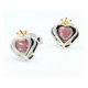 thumbnail image 4 of Aros Reina De Corazones, Circonita Rosada, Regalo Mujer/niña Plateado, 4 of 6