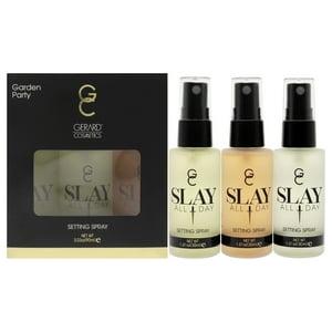 Gerard Cosmetic - Spray Fijador Para Matar Todo El Día - Juego De Fiesta En El Jardín De Para Mujeres - Melocotón, Hierba De Limón, Té Verde