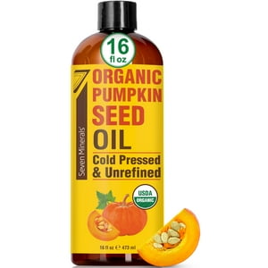 Aceite De Semillas De Calabaza Seven Minerals, 473 Ml, Orgánico, Prensado En Frío Por El Usda
