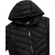 thumbnail image 5 of Chaqueta de invierno Reebok para niñas, resistente a la intemperie, con capucha, negra, 7-8, 5 of 7
