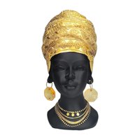 Magideal - Estatua De Mujer Africana Escultura Creativa, Colección Decoración Del Hogar Obras De Arte De Mesa De Mesa Figurita De Resina Para Dormitorio En Casa