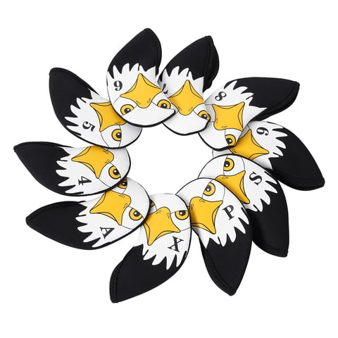 Magideal - Juego De Fundas De Cabeza De Hierro De Golf De 10 Uds., Funda Protectora De Cabeza De Palo De Golf, Funda Protectora De Hierro De Golf Para Hombres Y