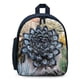 thumbnail image 1 of Mochila Escolar Desmarcar Plantas Suculentas Azul, 1 of 6