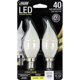 thumbnail image 1 of Bombilla LED Feit CA10 (punta de llama) E12 (candelabro), color blanco suave, 4,5 W, 1 of 3