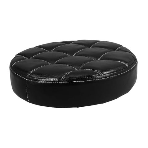 Ioensy - Taburete De Bar Redondo Con Cojín Para Asiento, Fácil Instalación, Resistente, Para Salón, Color Negro