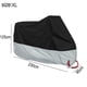 thumbnail image 2 of Funda universal para motocicleta, impermeable, con protección solar, con orificios para cerradura y bolsa de almacenamiento, color plateado., 2 of 7