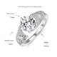 thumbnail image 3 of Anillos de Compromiso de Moissanita Corte Redondo de Oro de 18K de 1.5 Uds para Mujer Color D VVS1 Anillos de Moissanita Joyería Anillos de Diamante para Mujer de Plata Esterlina S925 con Certificado, 3 of 9