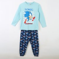 Pijama Manga Larga Niño Sonic Corriendo Celeste Sonic