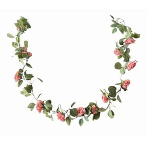 Genérico - Flores Articiales Rosas Enredadera Elegante Guirnalda Jhn