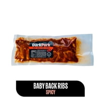 Costillar De Cerdo Baby Back Ribs Spicy 750 G Dark Pork