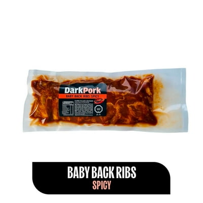 Costillar De Cerdo Baby Back Ribs Spicy 750 G Dark Pork