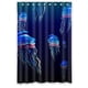 thumbnail image 1 of Cortina de ducha de medusas bajo el agua, juego de cortina de baño con ganchos, tamaño 48 x 72 pulgadas, 1 of 3