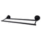 thumbnail image 1 of Barra doble para toallas Kingston Brass Concord de 45 cm, negro mate, 1 of 2