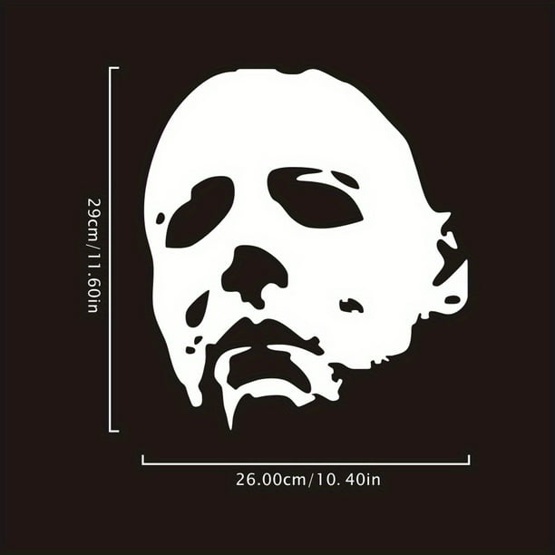1pc Michael Myers Halloween Decals - Funny Living Room Sticker for Car and Home - Vinyl Art Decor for Door and Mirror