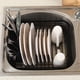 thumbnail image 4 of Escurridor de platos de cocina TQVAI con tabla de secar, color negro, 4 of 7