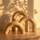 thumbnail image 1 of Set 3 Arcos Figura Deco Estilo Marmol Travertino, 1 of 9
