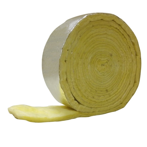 Envoltura de fibra de vidrio para tubos Frost King con respaldo de aluminio, 1 x 0,3 x 7,6 m