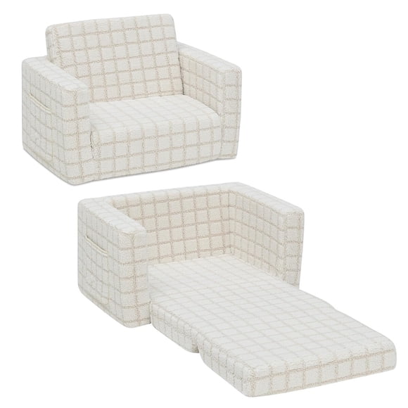 Sillón Infantil Delta Children Cozee FlipOut Crema 2 en 1