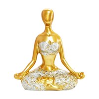 Magideal - Figura De Mujer De , Estatua De Resina Decorativa Multiusos, Hecha A Mano, Para Decoración De Estantes, Accesorio De Regalo Para Inauguración De Meditación