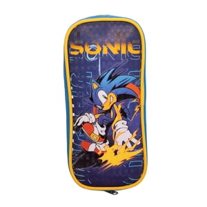 Estuche Escolar Niño Over Power Azul Sonic