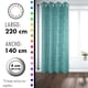 thumbnail image 2 of Set de Cortinas Hogar 2 Paños de 140x220 cm Turquesa, 2 of 3