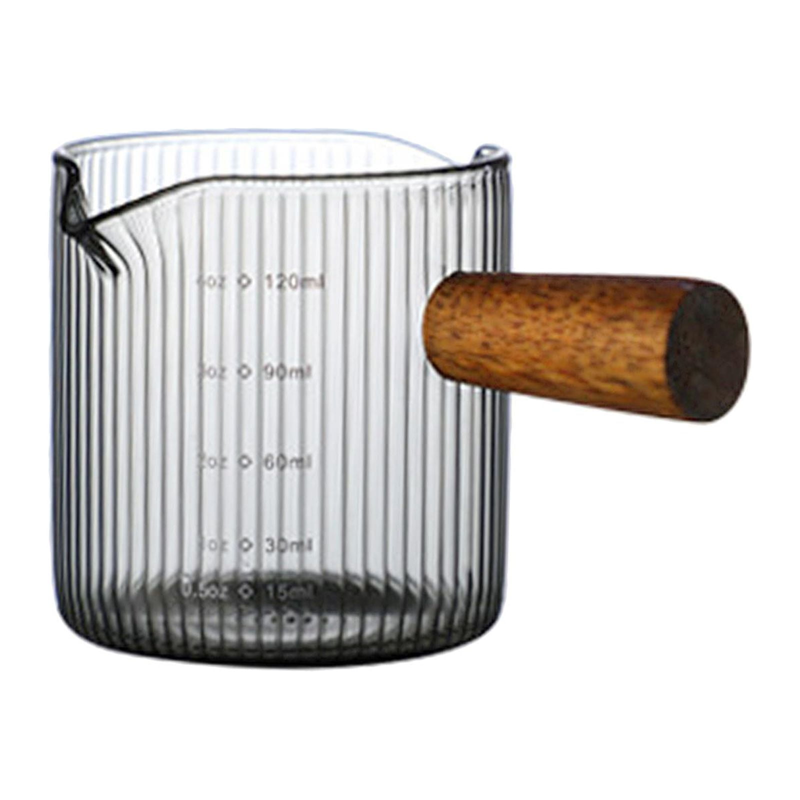 Bothyi - Taza Medidora De Vidrio, Taza Mezcladora Transparente Resistente Al Calor Para Casa De Té, Café, Estilo E, 120ml