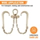 thumbnail image 4 of Brida Tow Chain V SPARKWHIZ G70 con 15 ganchos en J y patas de 2 pies, 4 of 6