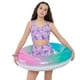 thumbnail image 1 of Traje De Baño Niña Teen Cut Frontal + Accesorio Morado Corona, 1 of 2
