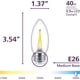 thumbnail image 2 of Bombillas LED Philips B11 de 40 W, paquete de 9 unidades, ultra definición, 2 of 7