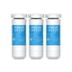 thumbnail image 1 of Filtro de agua para refrigerador AQUACREST XWF certificado NSF, paquete de 3, 1 of 9