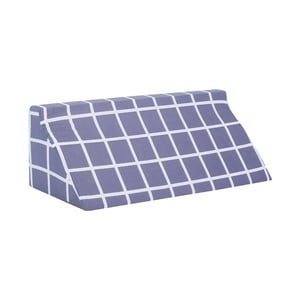 Genérico - Almohada Triangular Con Cuña Para La Cabeza Y La Espalda, Refuerzo Suave Para Las Piernas, Para Leer, Dormir, Adultos, 60 Cm X 25 Cm X 20 Cm, Rejilla Gris