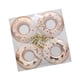 thumbnail image 1 of 4 piezas de adornos colgantes con forma de donut navideño, decoración navideña decorativa de 7 cm de diámetro para decoración de fiestas navideñas, Champán, 1 of 5