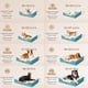 thumbnail image 5 of Cama ortopédica para perros EHEYCIGA, impermeable, espuma viscoelástica XL, turquesa, 5 of 9