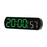 Bothyi - Reloj De Mesa Pantalla Led Reloj De Pared Digital Para Decoración De Sala De Estudio Junto A La Cama Negro Y Verde