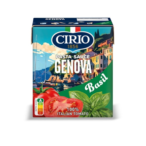 Salsa Tomate Genova Albahaca Caja, 340 g