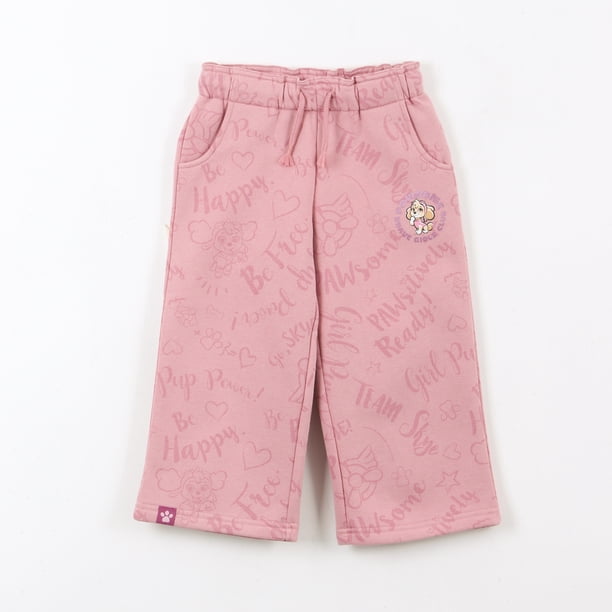 Pantalón de Buzo Niña Palazzo Skye Rosado Paw Patrol