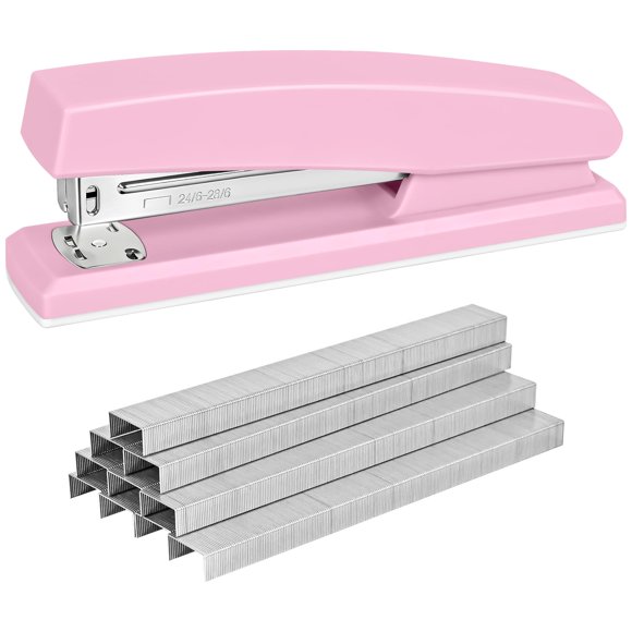 Engrapadora Muxdilu de 25 Hojas Rosa con 5000 Grapas