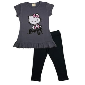 Conjunto Niña Hello Kitty Gris 10