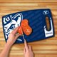 thumbnail image 4 of Tabla de cortar YouTheFan 36 cm × 23 cm BYU Cougars, 4 of 5