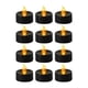 thumbnail image 3 of 12 Piezas De Velas De Té, Velas Votivas, Lámparas Para Mesa De Boda, Halloween, Destello Amarillo, 3 of 3