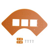 Magideal - Plantilla De Esquinas Redondeadas Para Carpintería, Herramienta De Recorte Para Esquinas Suaves, Plantilla De Posicionamiento De Esquinas, Plantilla Estilo A