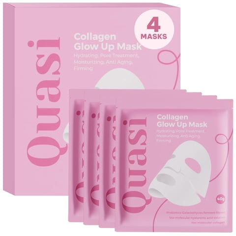 Mascarilla Facial Quasi Bio-Collagen Hidratante Durante La Noche, 4 Mascarillas