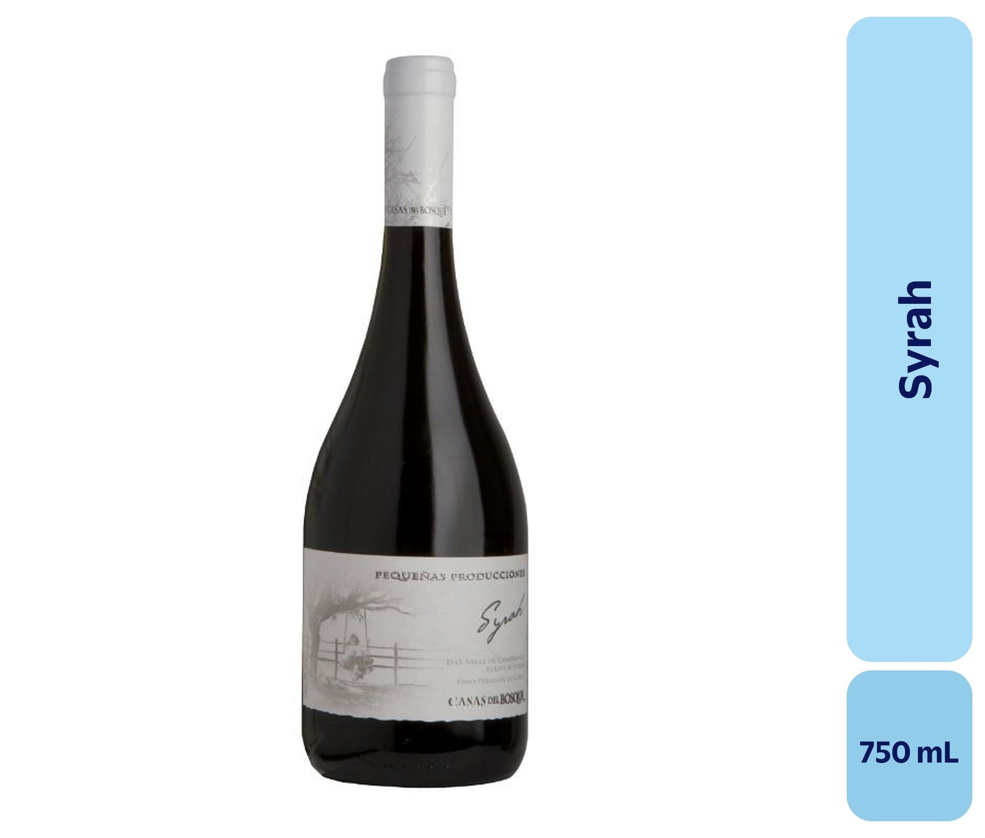 Vino Syrah Botella 750 mL Casas Del Bosque