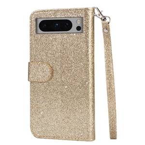 Funda Para Foxdock Elegante Funda Google Pixel 8A Glitter Con Cremallera-Ideal Para El Uso Diario